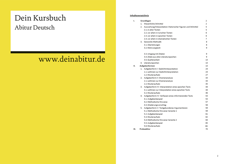 Kursbuch: Abitur Deutsch